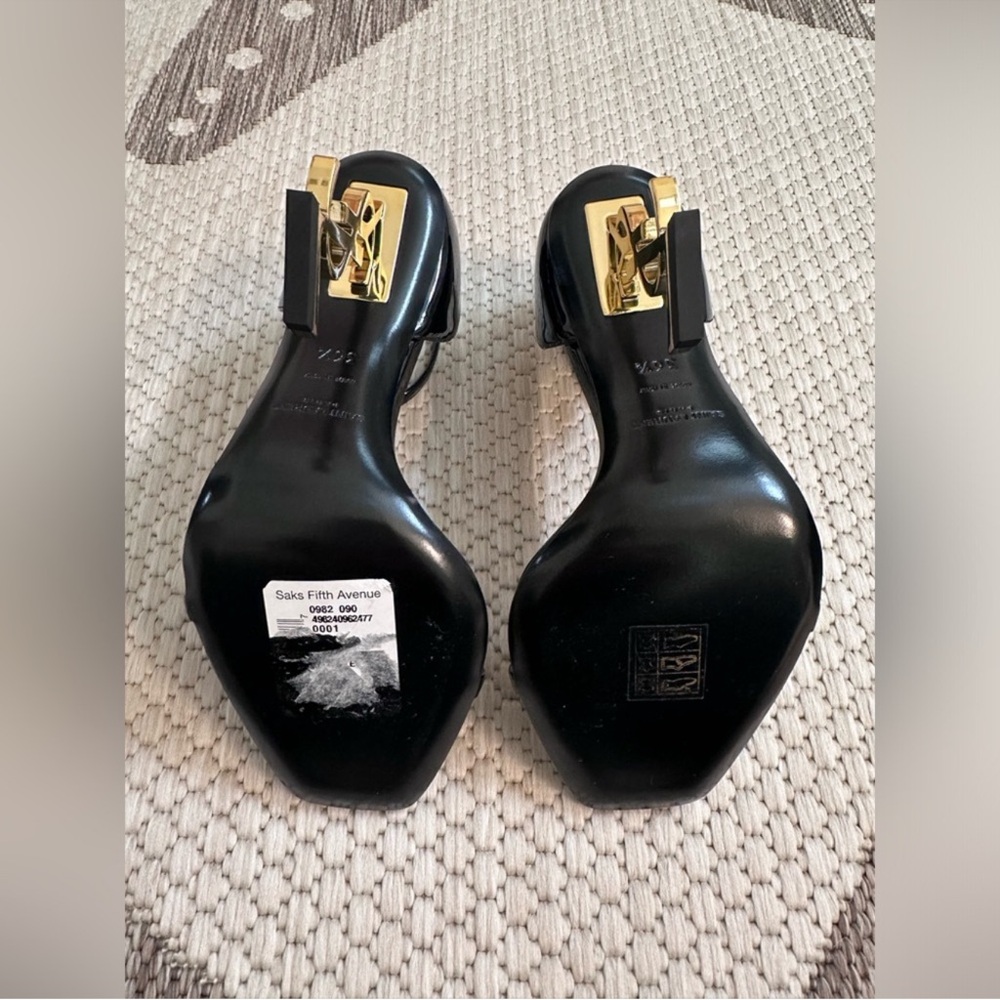 Saint Laurent Opyum YSL Logo Heel Sandals - Picture 12 of 14